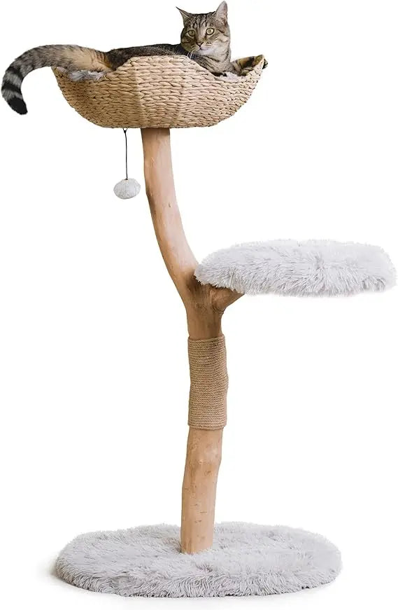 Elegant Wooden Cat Tree Perch™
