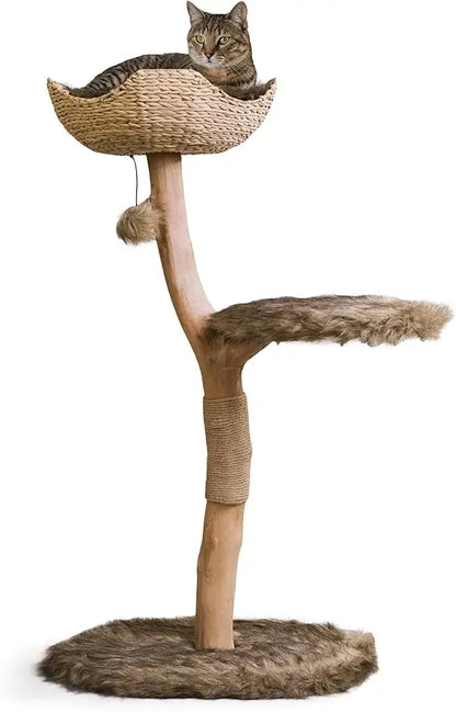 Elegant Wooden Cat Tree Perch™