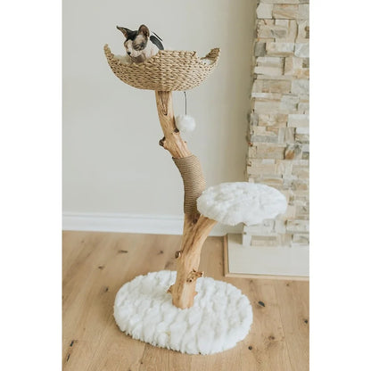 Elegant Wooden Cat Tree Perch™