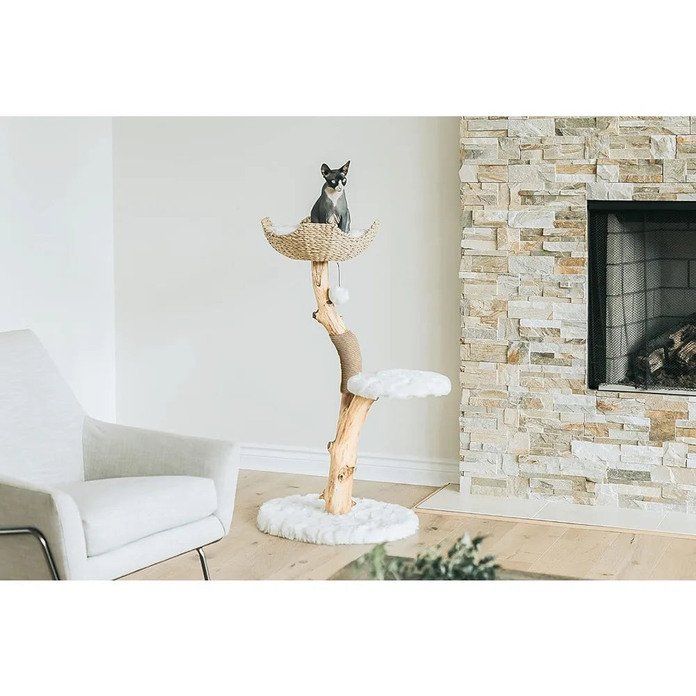 Elegant Wooden Cat Tree Perch™