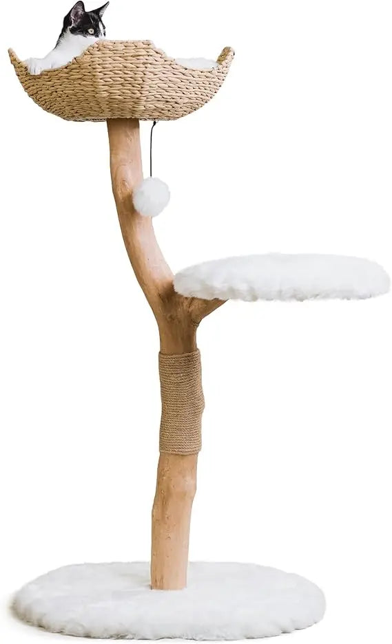 Elegant Wooden Cat Tree Perch™